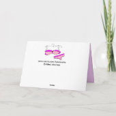 Carte pour que la jeune mariée soit (Dos)