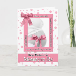 Carte pour que maman soit en fête des mères Pink Polkado