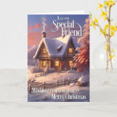 Carte Pour quelques amis spéciaux, Joyeux Noël (Fleur jaune)