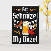 Carte Pour Schnitzel Mon Nitzel Festival Bière Allemand (Fleur jaune)