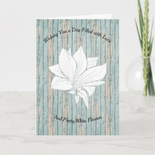 Carte pour Senior en Nursing Home Beach Wood