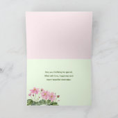 Carte Pour Soeur à Anniversaire Rose Japonais (Intérieur)