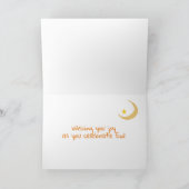 Carte Pour Soeur Aïd Moubarak Lanterns Lune Stars (Intérieur)
