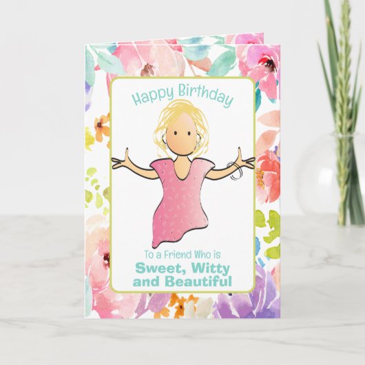 Carte Pour Son Ami Sarcastique Sassy Funny Anniversaire (Devant)