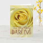 Carte Pour Son Amour Thème Rose Jaune Pétales Haut De Pr (Fleur jaune)