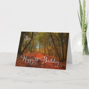 Carte pour Son Woodland Path 18e anniversaire