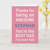 Carte pour Stepdad (Fleur jaune)
