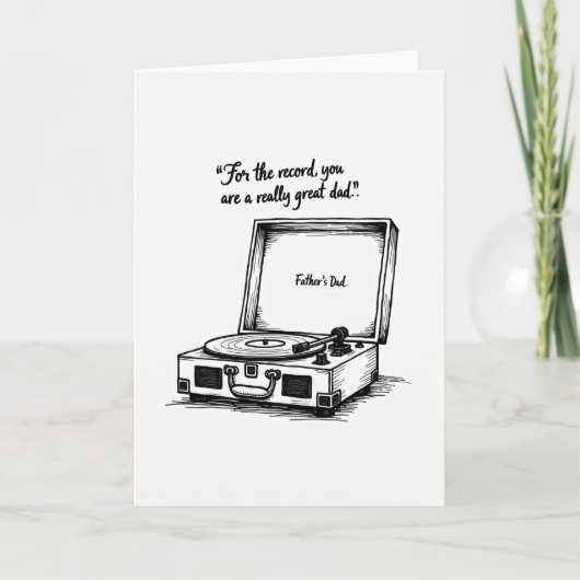 Carte pour Super Papa monochrome (Devant)