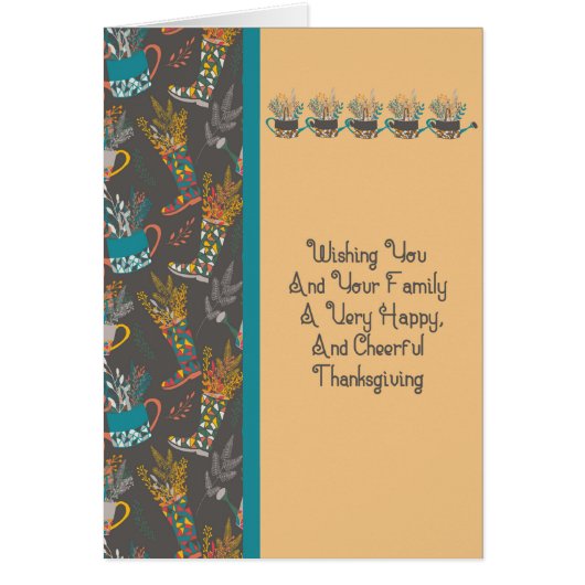 Carte pour Thanksgiving Fall Look (Devant)