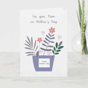 Carte Pour toi Maman Pots d'amour Fête des Mères