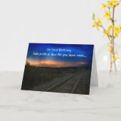 Carte Pour ton anniversaire, sois fier de jusqu'où... (Fleur jaune)