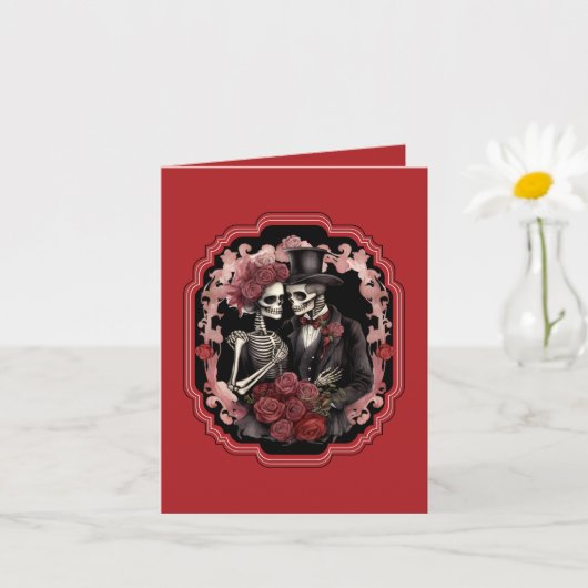 Carte Pour toujours, My Love Gothic Valentine's Day Gree (Petite plante)