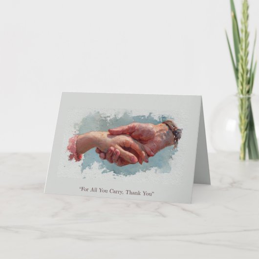 Carte Pour tout ce que vous transportez, Merci - Soutien (Devant)