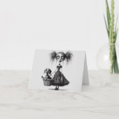 Carte pour toutes occasions de la fille gothique m (Devant)