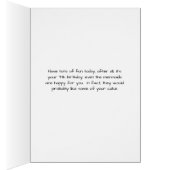 Carte pour un 7ème anniversaire, Sirène avec Poiss (Intérieur (Droit))