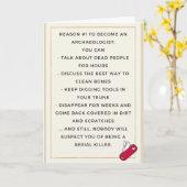 Carte Pour un ami archéologue (Fleur jaune)