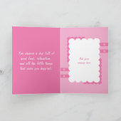 Carte Pour un anniversaire très spécial femme photo rose (Intérieur)