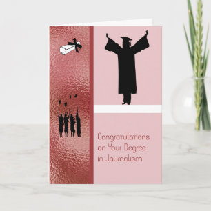 Carte pour un diplôme en journalisme