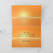 Carte Pour un frère, anniversaire de coucher de soleil d (Intérieur)