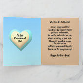 Carte Pour un papa spécial Fête des pères afro-américain (Intérieur)