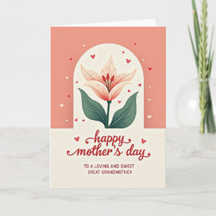 Carte pour une arrière-grand-mère adorée