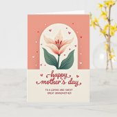 Carte pour une arrière-grand-mère adorée (Fleur jaune)