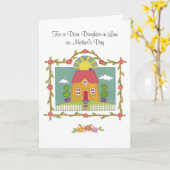 Carte Pour une belle-fille en fête des mères (Fleur jaune)