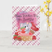 Carte Pour une fille adorable (Fleur jaune)