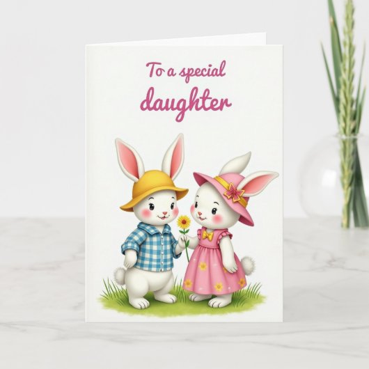 Carte pour une fille avec amis Daisy (Devant)