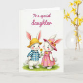 Carte pour une fille avec amis Daisy (Fleur jaune)