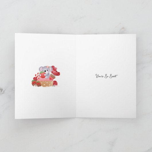 Carte Pour une fille douce (Intérieur)