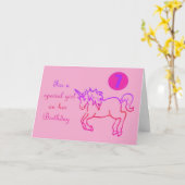 Carte Pour une fille spéciale sur son Anniversaire Unico (Fleur jaune)