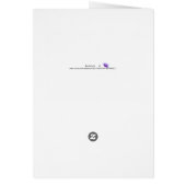 Carte pour une première fleur de traitement de chi (Dos)