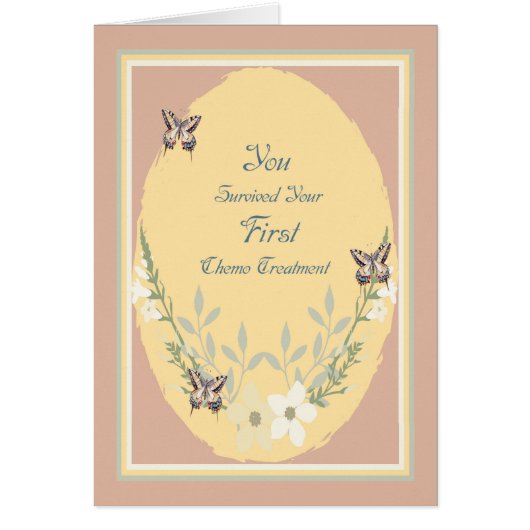 Carte pour une première fleur de traitement de chi (Devant)