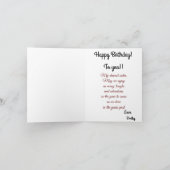 Carte Pour une Soeur spéciale Roses Rose Jaune Anniversa (Intérieur)