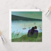 Carte pour une soirée romantique (Devant/Arrière en situation)