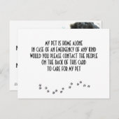 CARTE POUR "VOTRE ANIMAL" EN COQUE VOUS AVEZ UNE U (Devant / Derrière)