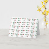 CARTE POUR VOTRE "FILLE ITALIENNE" À SON ANNIVERSAIRE (Fleur jaune)