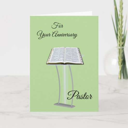 Carte Pour votre Pasteur Anniversaire (Devant)