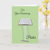 Carte Pour votre Pasteur Anniversaire (Fleur jaune)