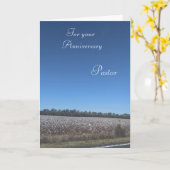 Carte Pour votre Pasteur Anniversaire (Fleur jaune)