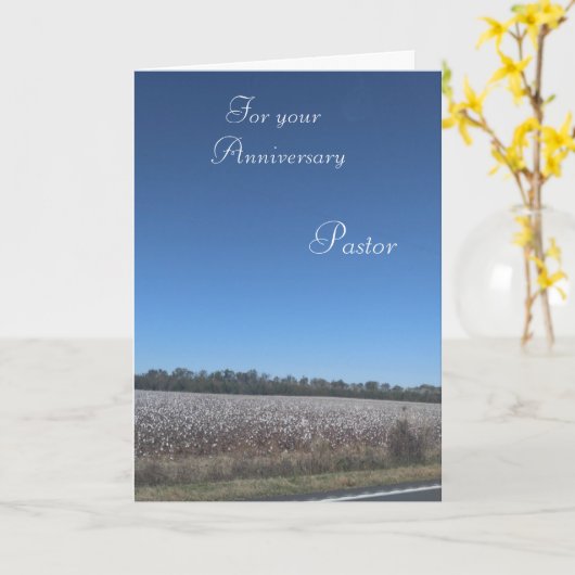 Carte Pour votre Pasteur Anniversaire (Fleur jaune)