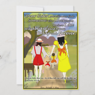 Carte pour votre soeur