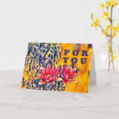 Carte Pour vous (Fleur jaune)