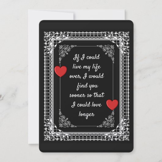 CARTE POUR VOUS AIMER PLUS LONGTEMPS -- SAINT-VALENTIN (Devant)