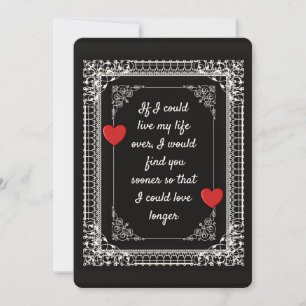 CARTE POUR VOUS AIMER PLUS LONGTEMPS -- SAINT-VALENTIN