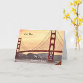 Carte Pour vous sur cette Fête des pères (Fleur jaune)