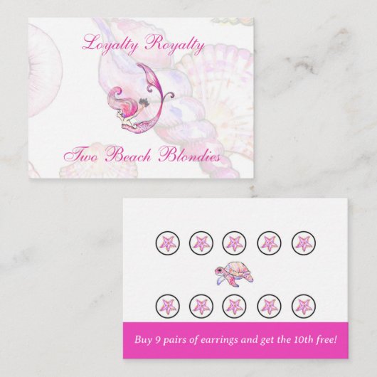 Carte Pourcentage de fidélité (Devant / Derrière)