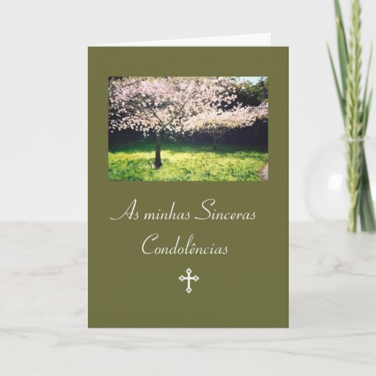 Carte Pourpier: Condolencias / Pesames / Sympathy (Devant)