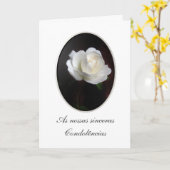 Carte Pourpier: Pesames/Condolencias (Fleur jaune)